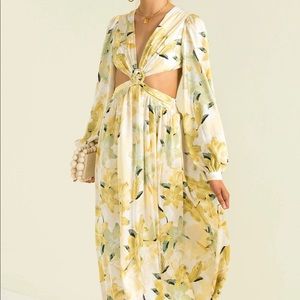 Sundae Muse Havana Dress Yellow Size 4